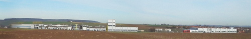 Gewerbegebiet Hausen -Ansicht Süd-Nord