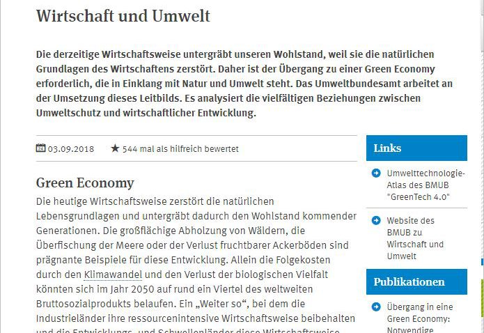 UmweltBundesamt -Wirtschaft und Umwelt